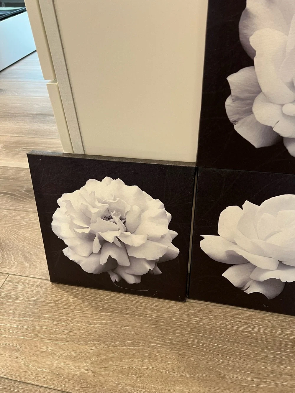 4 piece Flowers Wall Art Canvas Pictures. 12